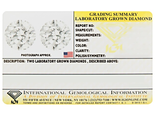 Prazana® Lab-Grown Diamonds 1.00ctw Round White Lab-Grown Diamond 14K Yellow Gold Stud Earrings