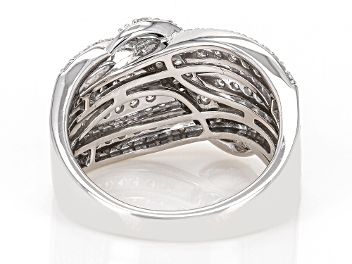 Prazana® Lab-Grown Diamonds 1.00ctw White Lab-Grown Diamond Rhodium Over Sterling Silver Band Ring - Size 6