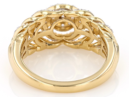 Prazana® Lab-Grown Diamonds 0.50ctw Diamond 14k Yellow Gold Over Sterling Silver Ring - Size 6