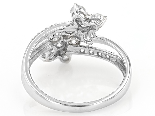 Prazana® Lab-Grown Diamonds 1.00ctw Round White  Diamond Rhodium Over Sterling Silver Ring - Size 7