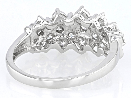 Prazana® Lab-Grown Diamonds 1.05ctw Round White Lab-Grown Diamond Rhodium Over Sterling Silver Ring - Size 7