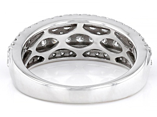Prazana® Lab-Grown Diamonds 1.00ctw Lab-Grown Diamond Rhodium Over Sterling Silver Band Ring, F SI2 - Size 7