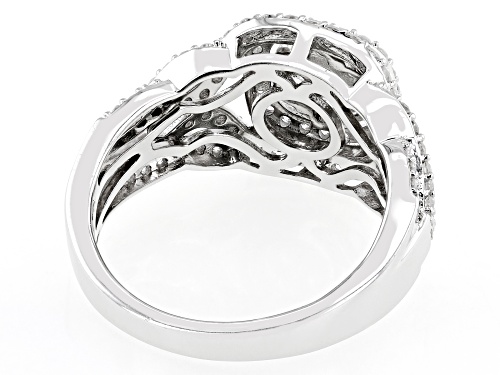 Prazana® Lab-Grown Diamonds 1.00ctw White Lab-Grown Diamond Rhodium Over Sterling Silver Ring, H SI - Size 6