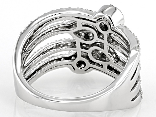 Prazana® Lab-Grown Diamonds 1.00ctw White Lab-Grown Diamond Rhodium Over Sterling Silver Ring, H SI - Size 8