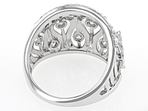 Prazana® Lab-Grown Diamonds 1.50ctw White Lab-Grown Diamond Rhodium Over Sterling Silver Ring, H SI - Size 7