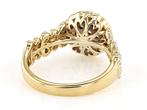 Prazana® Lab-Grown Diamonds 0.75ctw White Diamond 14k Yellow Gold Over Silver Ring, H SI - Size 7