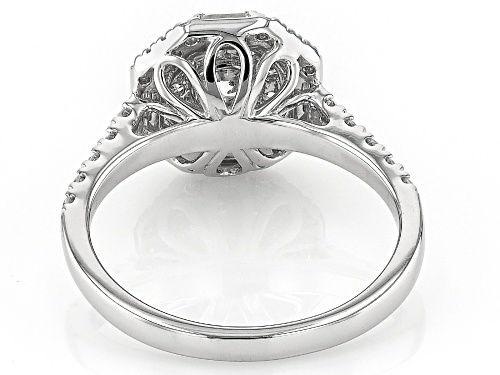 Prazana® Lab-Grown Diamonds 1.00ctw White Lab-Grown Diamond Rhodium Over Sterling Silver Ring, H SI - Size 7