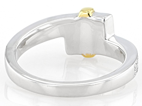 Prazana® Lab-Grown Diamonds 0.45ctw Lab-Grown Diamond Rhodium And 14k Gold Over Silver Ring, G SI - Size 7