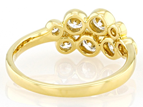 Prazana® Lab-Grown Diamonds 0.80ctw White Diamond 14k Yellow Gold Over Silver Ring, G SI - Size 5