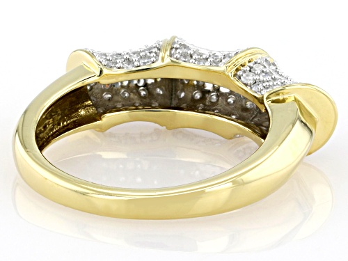 Prazana® Lab-Grown Diamonds 0.75ctw White Lab-Grown Diamond 14k Yellow Gold Over Silver Ring, G SI - Size 6