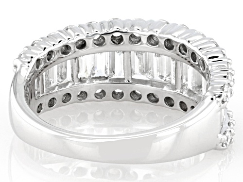 Prazana® Lab-Grown Diamonds 2.00ctw White Diamond Rhodium Over Sterling Silver Ring, G-H SI - Size 7