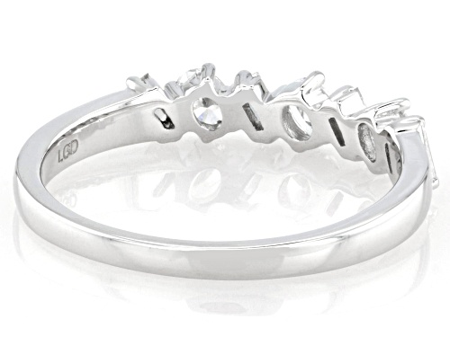 Prazana® Lab-Grown Diamonds 0.40ctw White Diamond Rhodium Over Sterling Silver Ring, G-H SI - Size 8