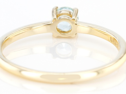 0.26ctw Round Glacier Topaz™ 10k Yellow Gold Solitaire Ring - Size 8