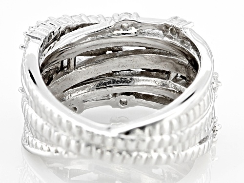 Lisa Mason For Bella Luce® 2.28ctw Diamond Simulant Platinum Over Silver Celestial Ring(1.38ctw DEW) - Size 5