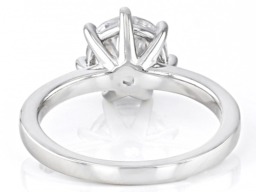 Lisa Mason For Bella Luce® 3.46ctw White Diamond Simulant Platinum Over Silver Perfect Cut Ring - Size 12