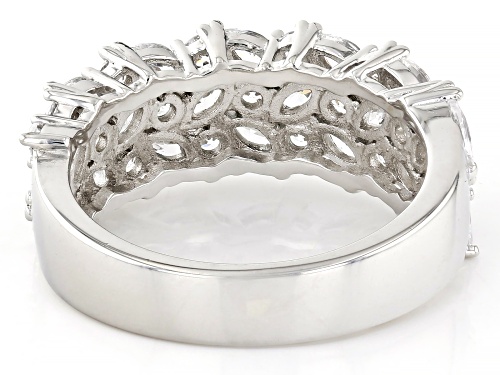 Lisa Mason For Bella Luce® 4.54ctw White Diamond Simulant Platinum Over Silver Celestial Ring - Size 7