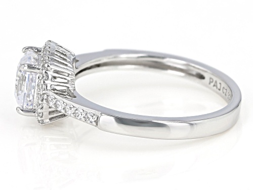 Bella Luce Luxe™2.321ctw with Celebration Cut Cubic Zirconia Rhodium Over Silver Ring - Size 10