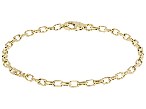 Moda Al Massimo® 18k Yellow Gold Over Bronze 2.5-4.5mm Bracelet Set of 3. Made in Italy. - Size 7.25