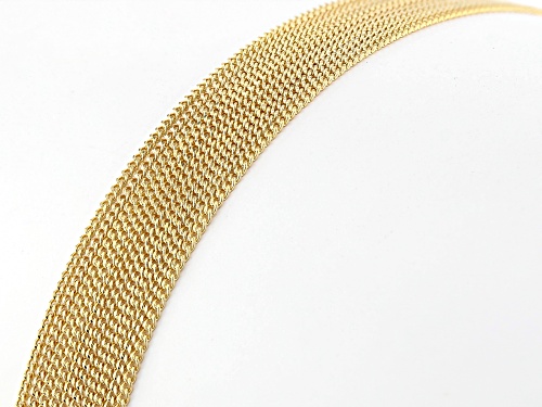 Moda Al Massimo™ 18K Yellow Gold Over Bronze Multi-Row Curb Link Necklace 38 Inches - Size 38