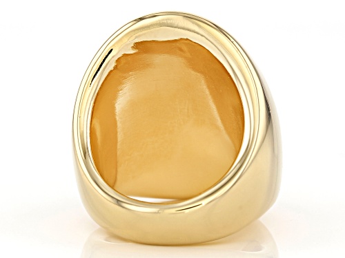 Moda Al Massimo™ 18K Yellow Gold Over Bronze Dome Ring - Size 7