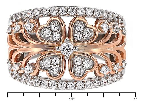 Michael O' Connor For Bella Luce ® Diamond Simulant Rhodium Over Sterling Silver & Eterno™ Ring - Size 7