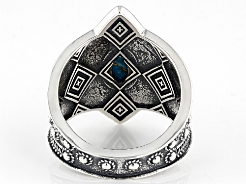 Artisan Collection of Morocco™ Oval Turquoise  Sterling Silver Ring - Size 9
