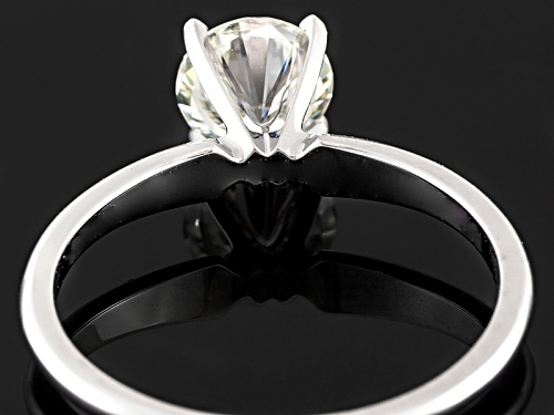 Moissanite Fire® 1.20ct Diamond Equivalent Weight 14k White Gold Solitaire Ring - Size 11