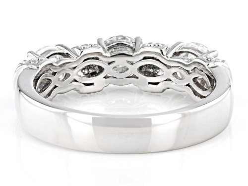 MOISSANITE FIRE® 1.66CTW DEW ROUND  PLATINEVE® RING - Size 9