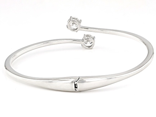 MOISSANITE FIRE® 2.40CTW DEW ROUND PLATINEVE® BANGLE BRACELET - Size 7.25