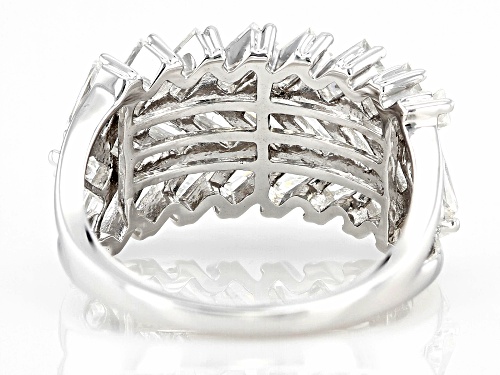 MOISSANITE FIRE® 2.25CTW DEW BAGUETTE PLATINEVE® RING - Size 9