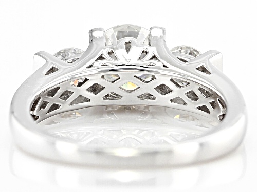 MOISSANITE FIRE® 1.86CTW DEW ROUND BRILLIANT PLATINEVE® RING - Size 5