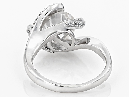 MOISSANITE FIRE® 4.04CTW DEW ROUND BRILLIANT PLATINEVE® RING - Size 6