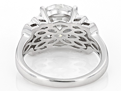 MOISSANITE FIRE® 4.02CTW DEW ROUND BRILLIANT PLATINEVE® RING - Size 8