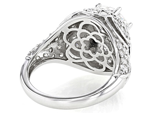 MOISSANITE FIRE® 3.56CTW DEW ROUND BRILLIANT PLATINEVE® RING - Size 11