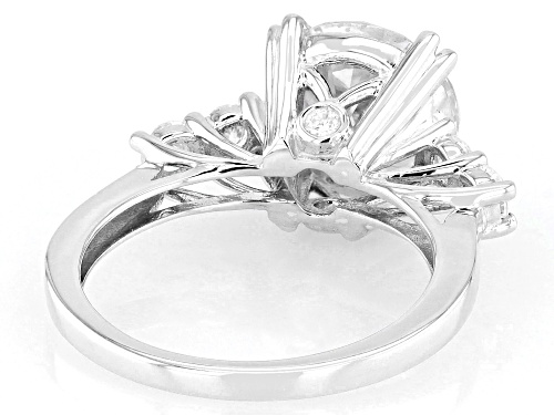 MOISSANITE FIRE® 4.06CTW DEW ROUND BRILLIANT PLATINEVE® RING - Size 6