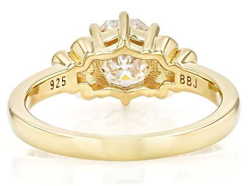 Moissanite Fire® 1.75ctw DEW Octagon 14k Yellow Gold Over Sterling Silver Ring - Size 8