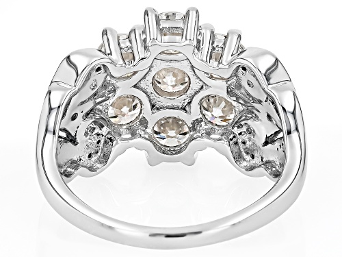 MOISSANITE FIRE® 2.49CTW ROUND PLATINEVE®  RING - Size 7