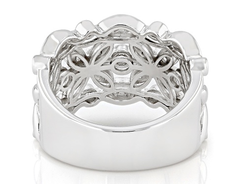 MOISSANITE FIRE® 0.97CTW DEW ROUND BRILLIANT PLATINEVE® RING - Size 6