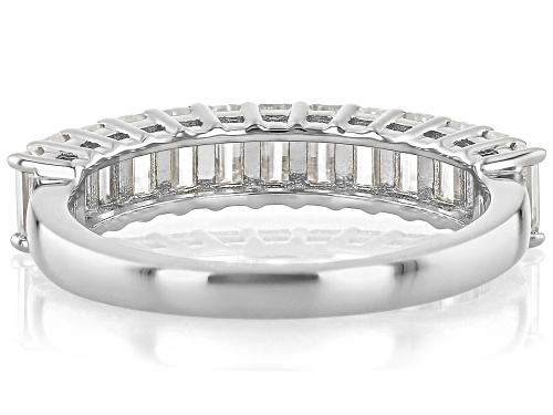 MOISSANITE FIRE® 1.30CTW DEW EMERALD CUT  PLATINEVE® RING - Size 7