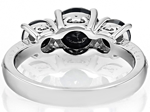 MOISSANITE FIRE® BLACK MOISSANITE 2.20CTW DEW ROUND BRILLIANT PLATINEVE® RING - Size 8