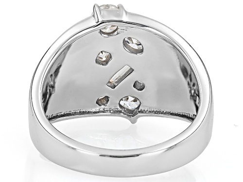 MOISSANITE FIRE® 1.27CTW DEW PLATINEVE® AND 14K YELLOW GOLD OVER PLATINEVE RING - Size 5
