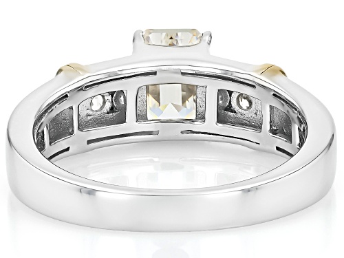 2.10ct Strontium Titanate With 0.33ctw White Zircon Rhodium Over Sterling Silver Ring - Size 12