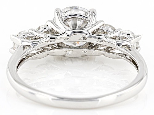 MOISSANITE FIRE(R) 1.84CTW DEW ROUND PLATINEVE(R) RING - Size 6