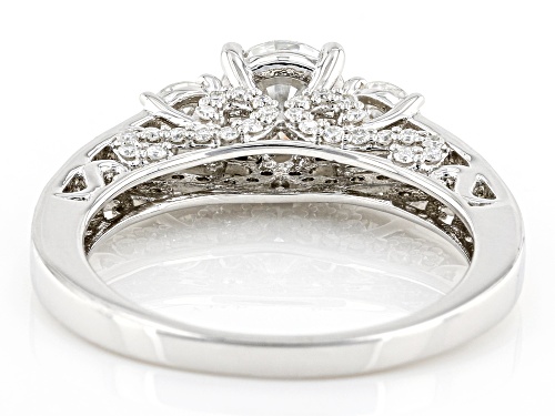 MOISSANITE FIRE(R) 1.90CTW DEW ROUND PLATINEVE(R) RING - Size 8