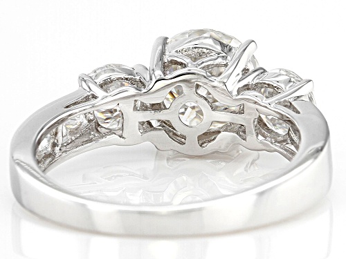 MOISSANITE FIRE(R) 3.16CTW DEW ROUND  PLATINEVE(R) RING - Size 7