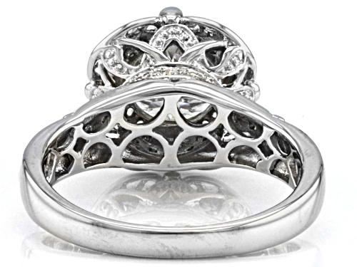 MOISSANITE FIRE(R) 2.34CTW DEW ROUND PORTUGUESE & ROUND BRILLANT CUT PLATINEVE(R) RING - Size 8