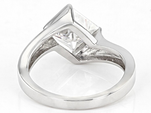 MOISSANITE FIRE(R) 1.80CT DEW SQUARE PRINCESS CUT PLATINEVE(TM)  RING - Size 5