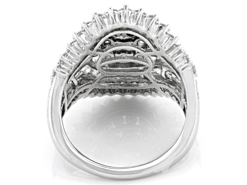 MOISSANITE FIRE(R) 2.49CTW DEW ROUND PLATINEVE(R) RING - Size 8