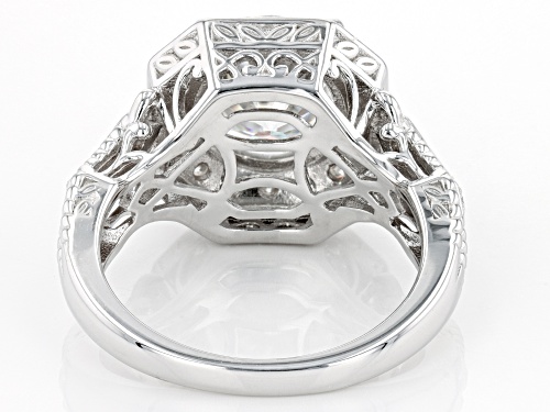 MOISSANITE FIRE(R) 3.30CTW DEW ROUND PLATINEVE(R) RING - Size 8