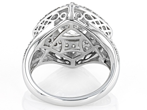 MOISSANITE FIRE(R) 3.76CTW DEW ROUND PLATINEVE(R) RING - Size 7